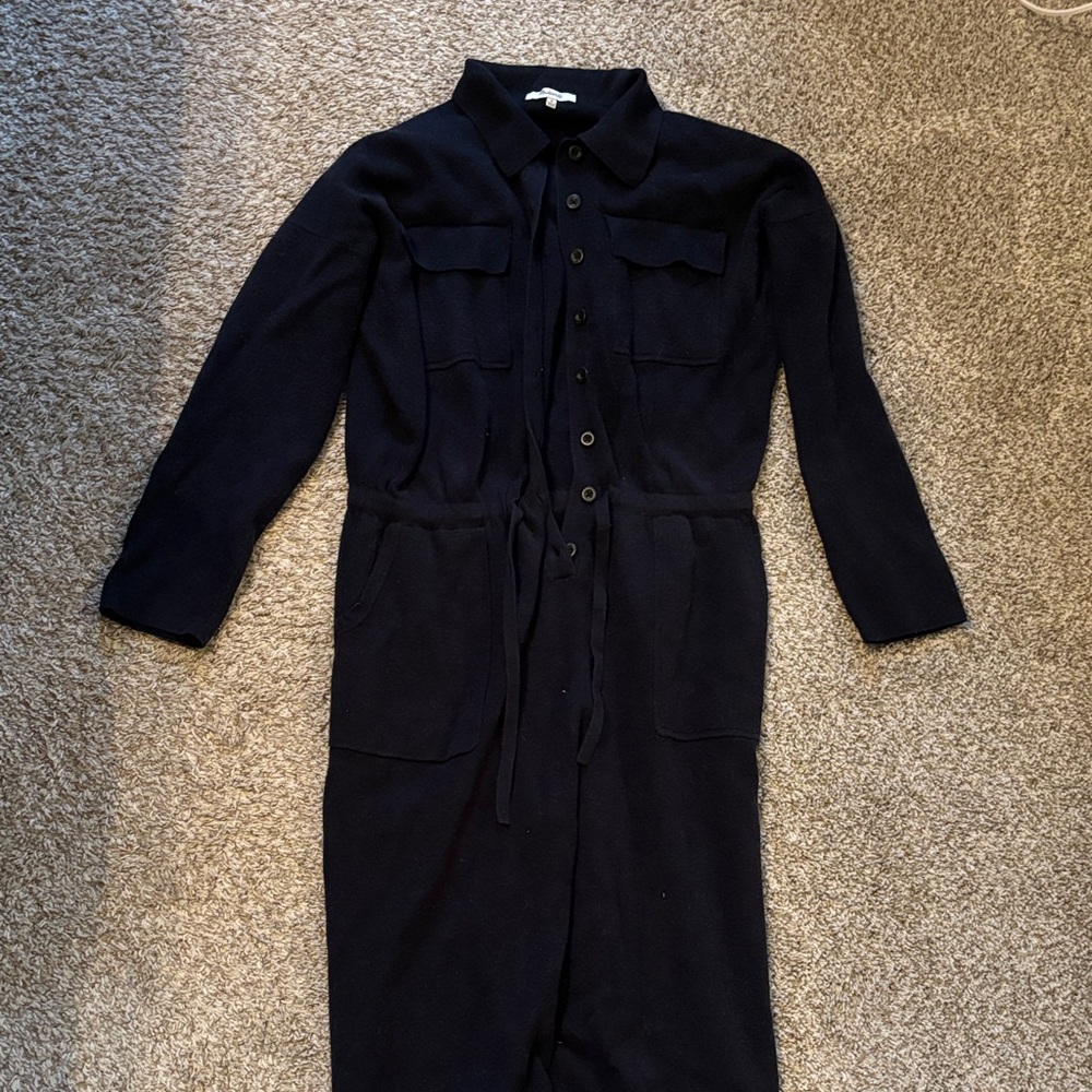 Madewell navy sweater romper